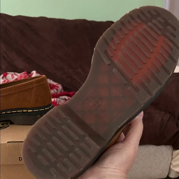 Dr. Martens Brown and White Flats - Picture 2 of 6